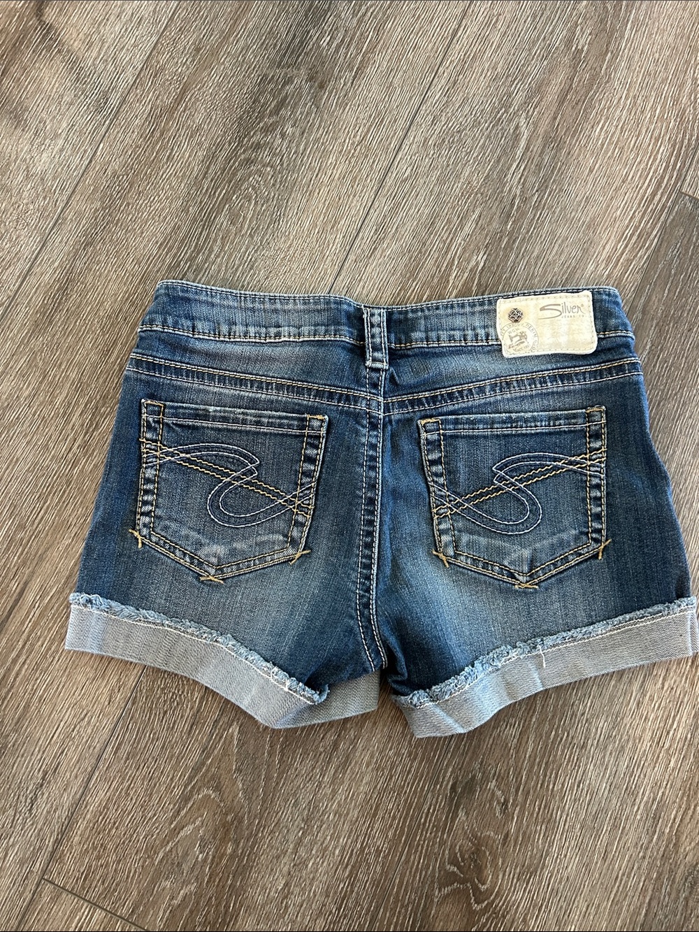 Silver Jeans Blue Rolled Hem Denim Shorts